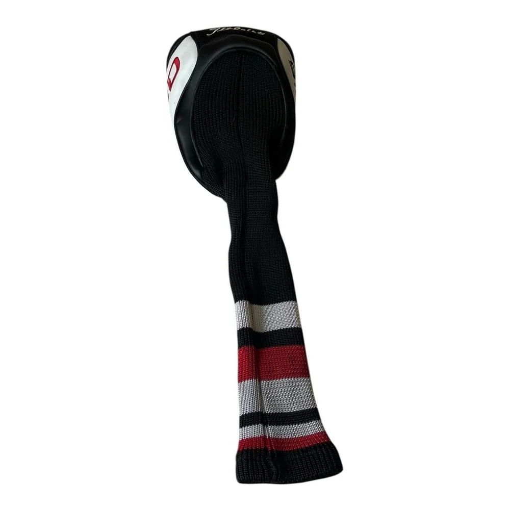 Titleist 910D Driver Headcover Golf Club Head Cover White Black Red Sock